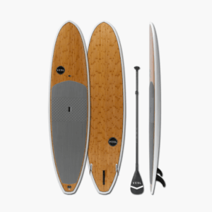 Wooden Kaya with Paddles